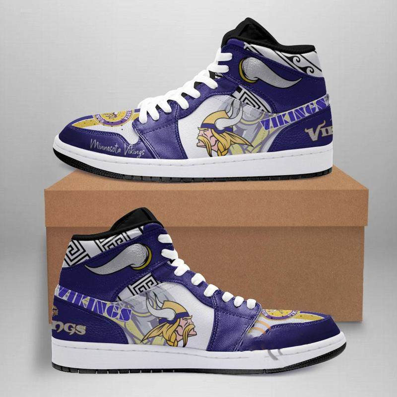 Minnesota Vikings Custom Air Jordan Shoes