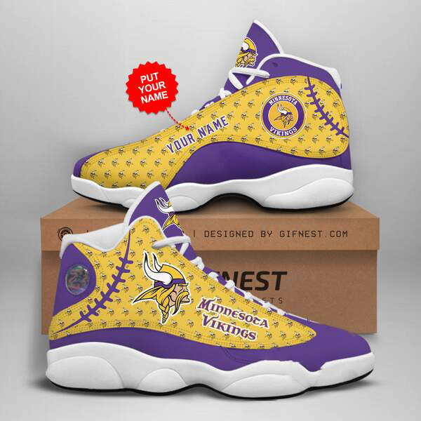 Minnesota Vikings Custom Air Jordan Shoes