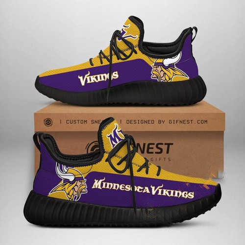 Minnesota Vikings Football Team Customize Yeezy Boost