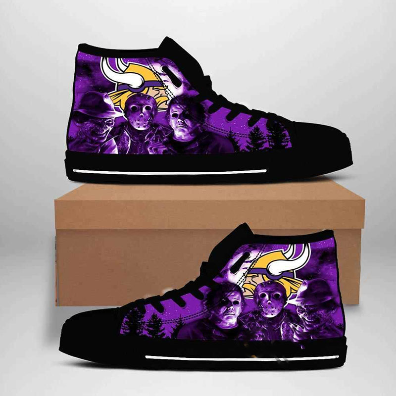 Minnesota Vikings Nfl Football High Top Shoes