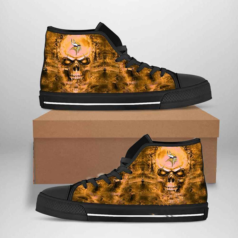 Minnesota Vikings Nfl Football High Top Shoes