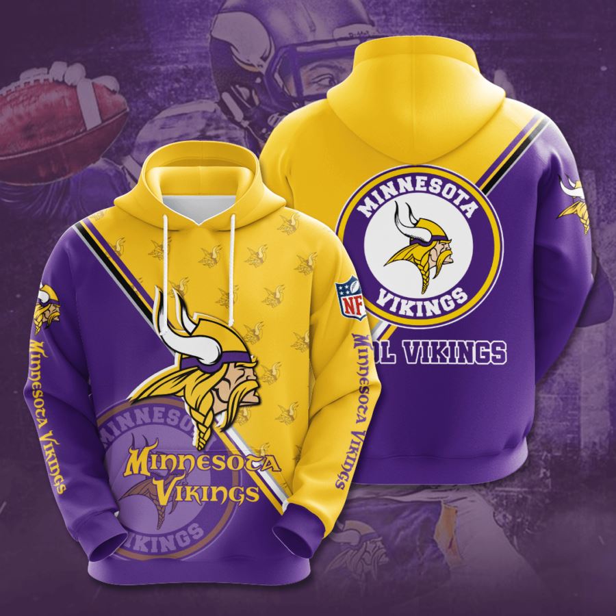 Minnesota Vikings Custom Hoodie 3D