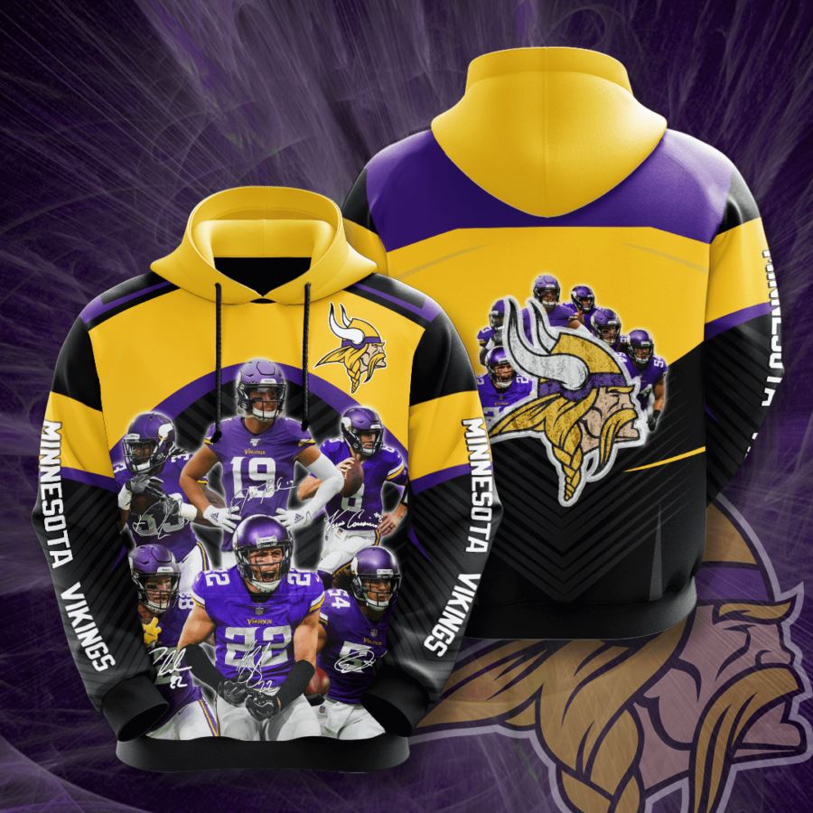 Minnesota Vikings Custom Hoodie 3D