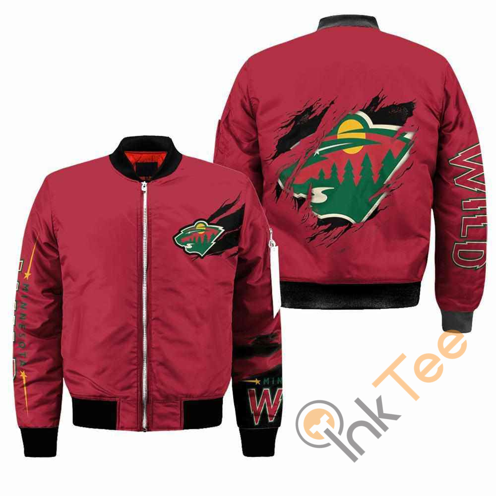 Minnesota Wild NHL Apparel Best Christmas Gift For Fans Bomber Jacket