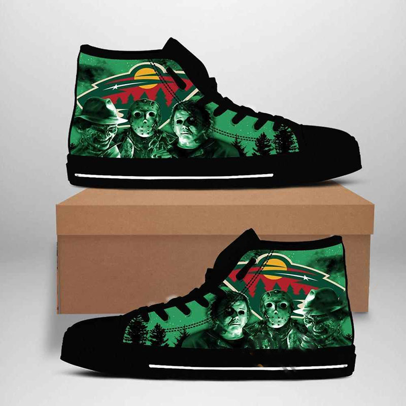 Minnesota Wild Nhl Hockey High Top Shoes