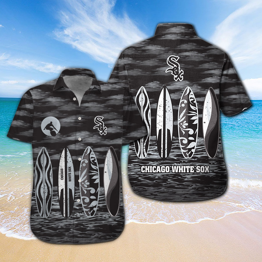 Mlb Baseball Chicago White Sox Surfboard Summer Beach Hawaiian shirts