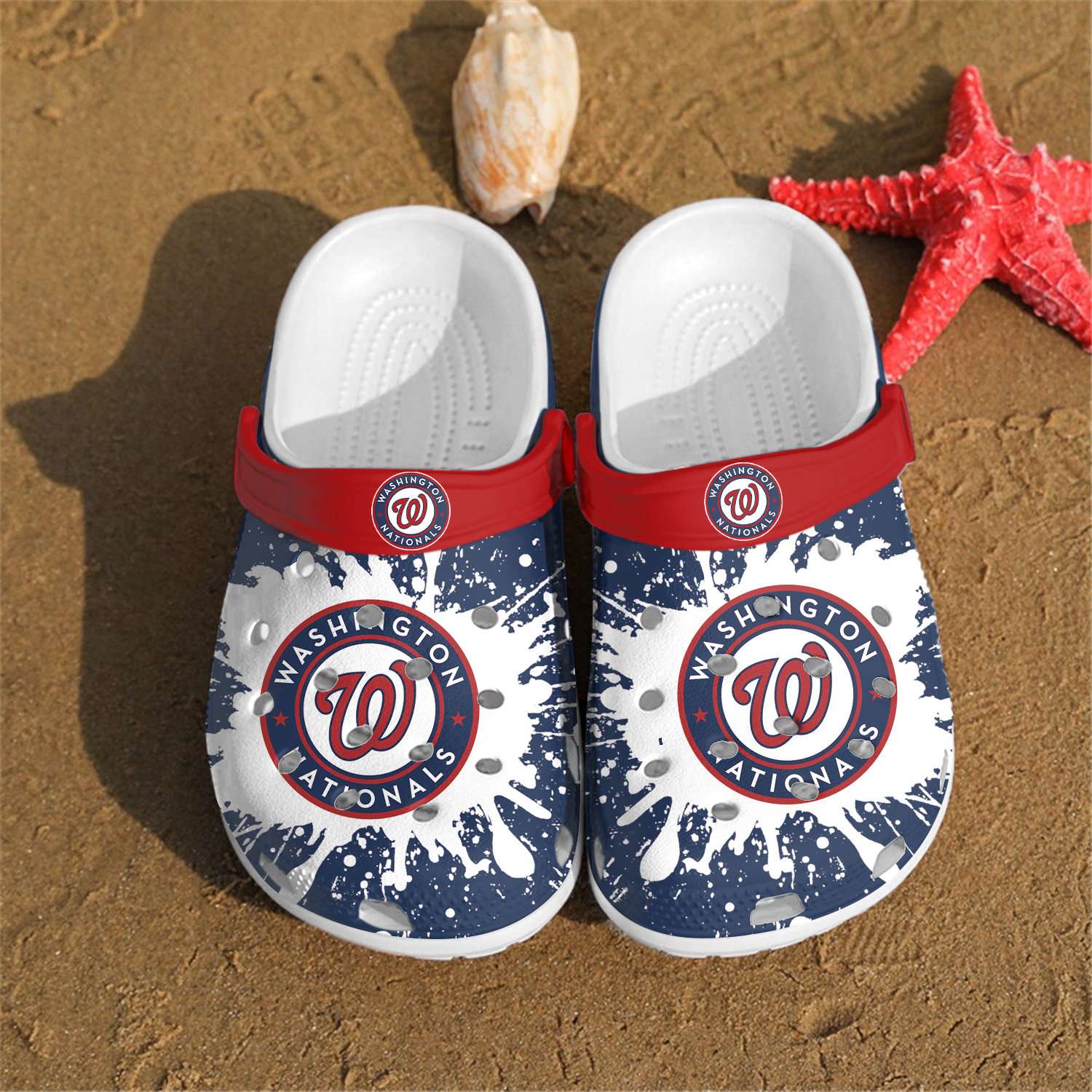 Mlb Washington Nationals Crocs Clog Shoes