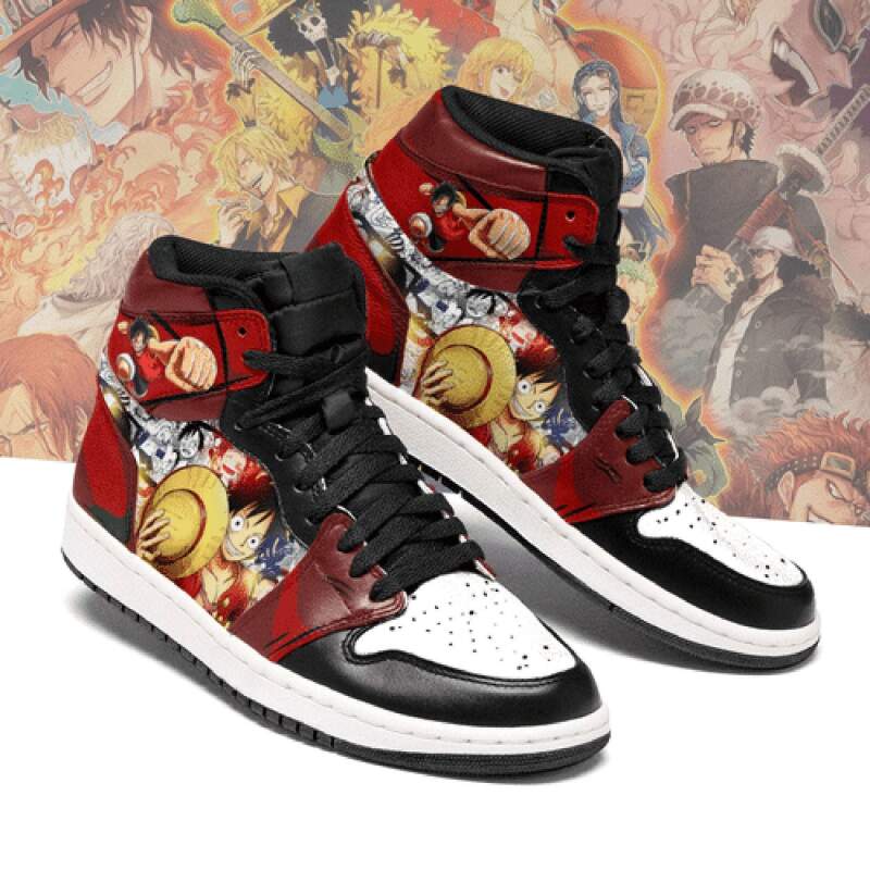 Monkey D Luffy One Piece Air Jordan Shoes