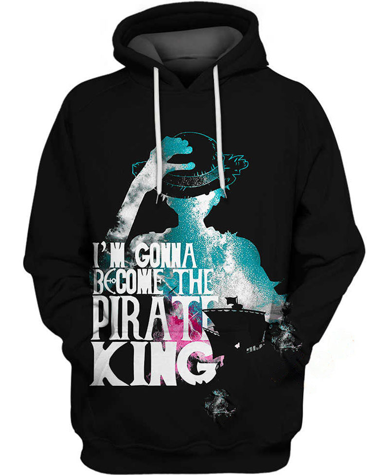 Monkey D. Luffy Pirate King Hoodie 3D