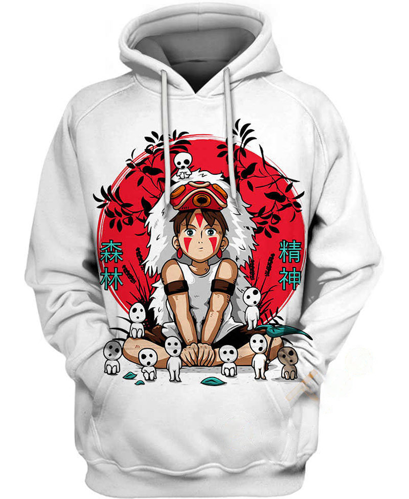 Mononoke Hime Hoodie 3D