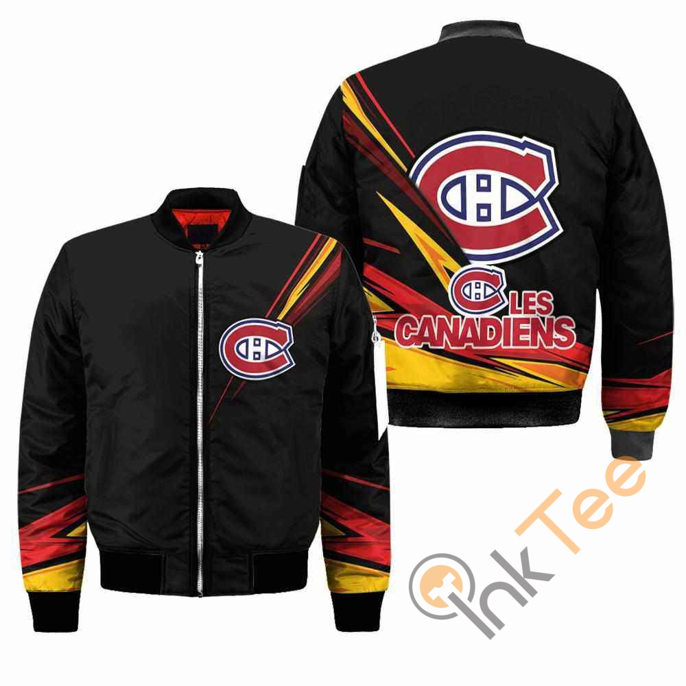 Montru00e9al Canadiens NHL Black Apparel Best Christmas Gift For Fans Bomber Jacket