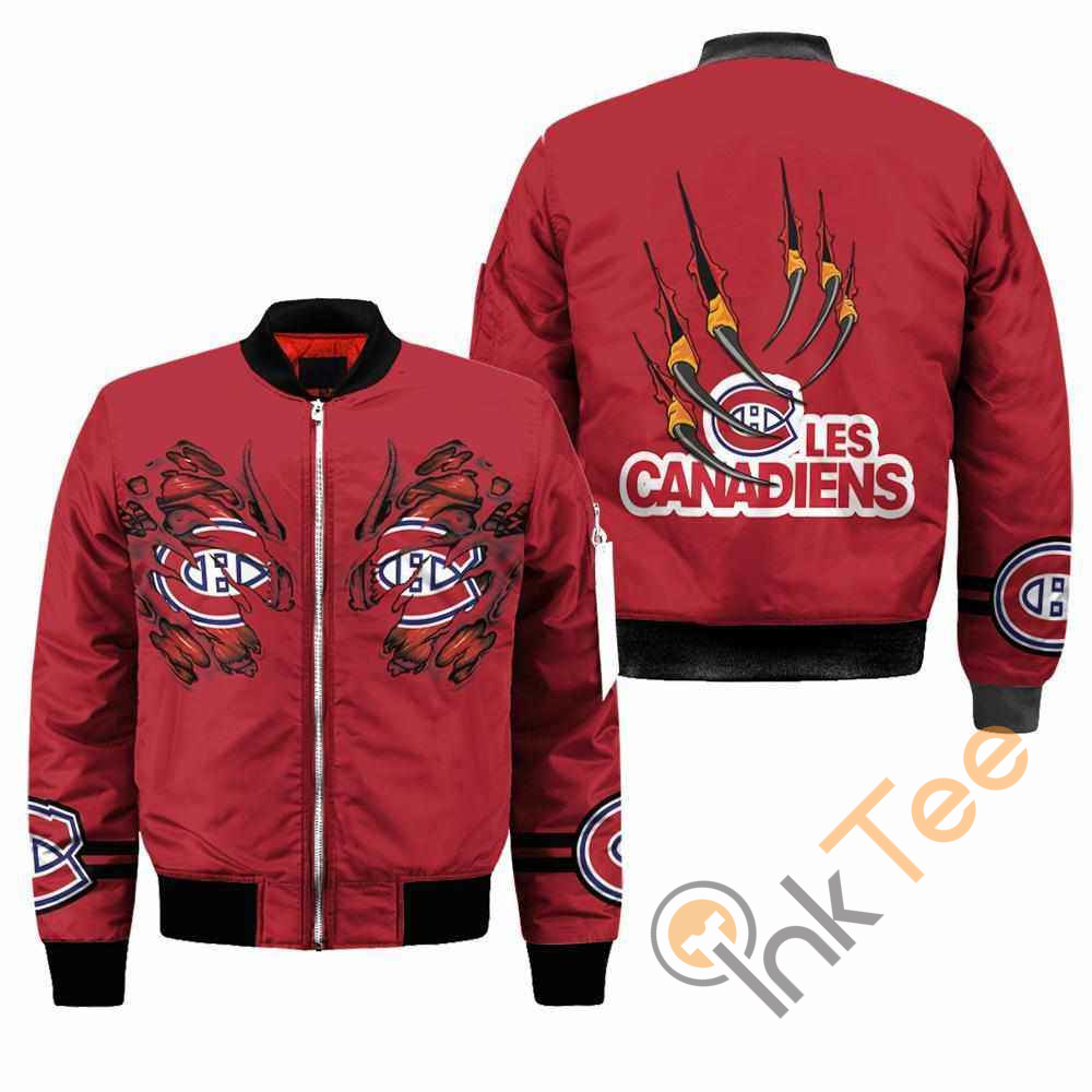 Montru00e9al Canadiens NHL Claws Apparel Best Christmas Gift For Fans Bomber Jacket