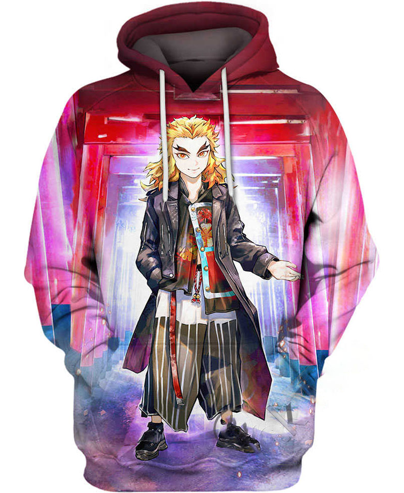 Mordern Kyojuro Rengoku Hoodie 3D