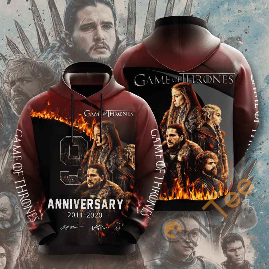 Movie Game Of Thrones Usa Hoodie 3D
