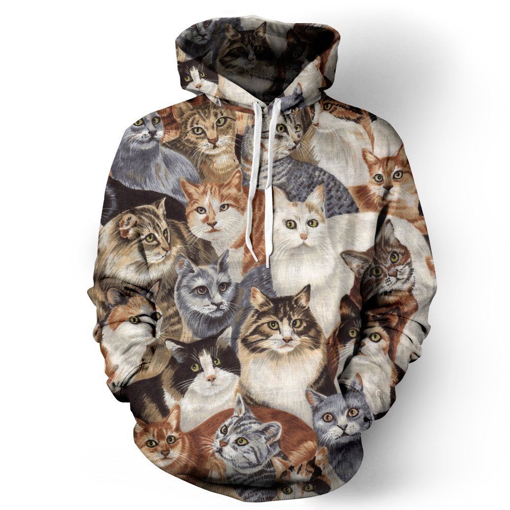 Multi Cat Animals Hoodie 3D