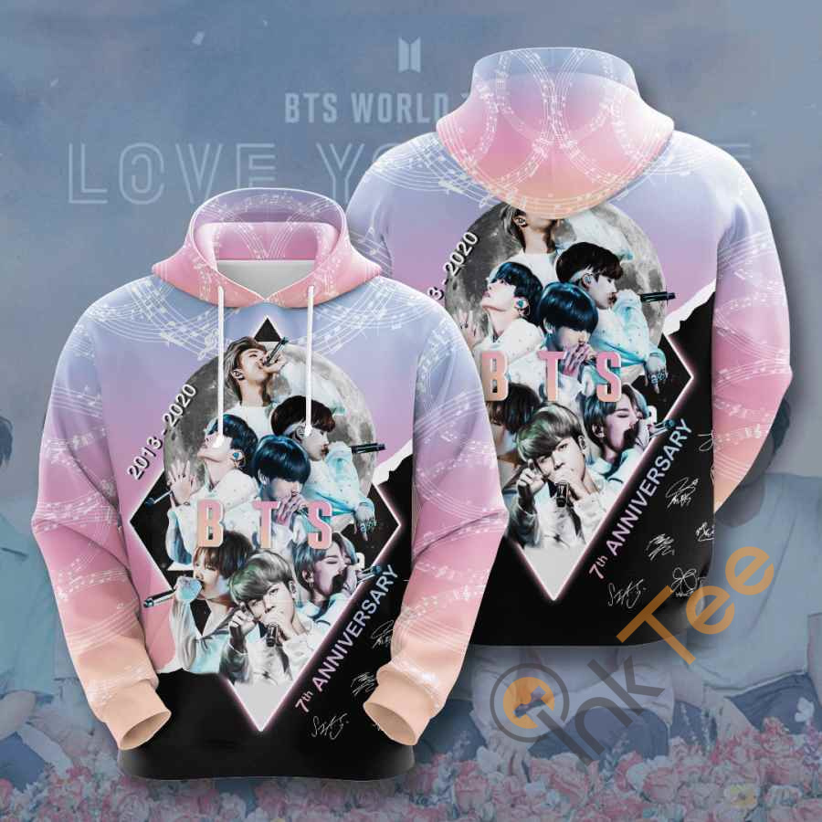 Music Kpop Bts Usa Hoodie 3D