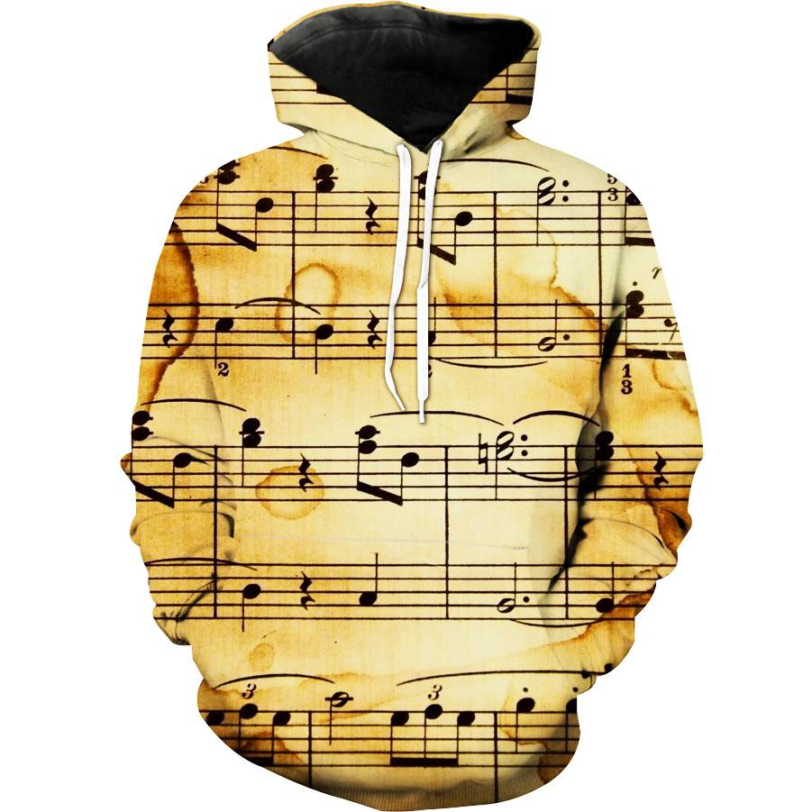 Music Sheet Piano Music Hoodie 3D