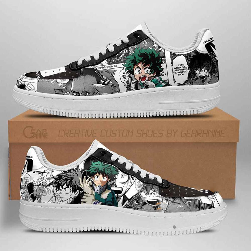 My Hero Academia Manga Mix Anime Nike Air Force Shoes