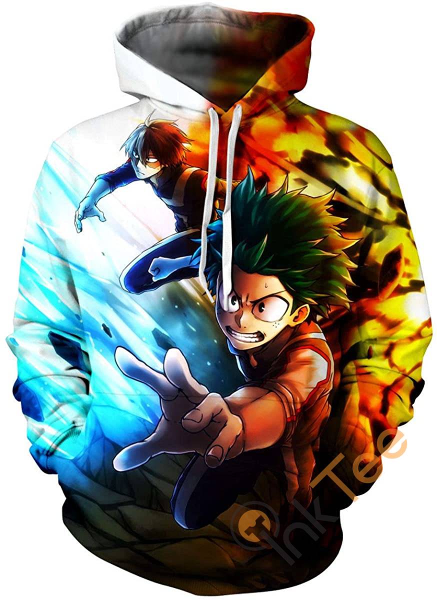 My Hero Academia Print Pullover With Front Pocket Hoodie 3D