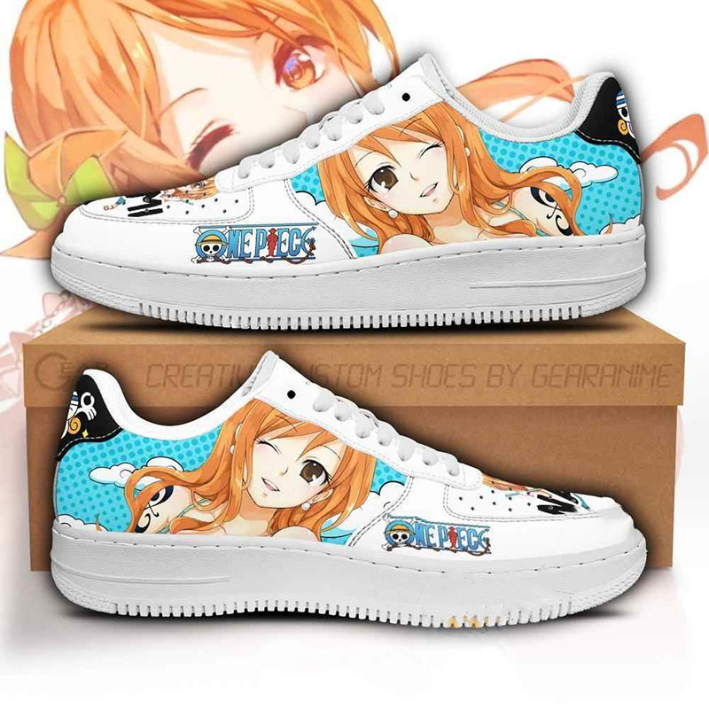 Nami Custom One Piece Anime Nike Air Force Shoes