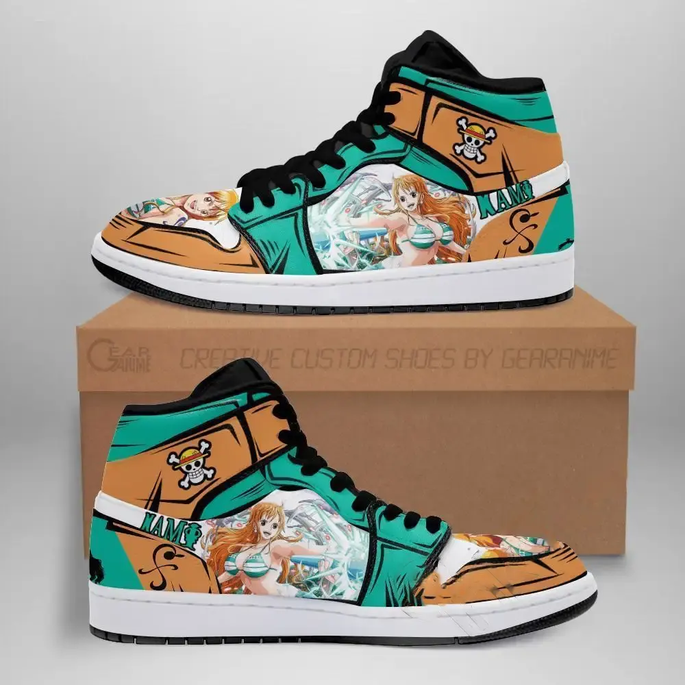 Nami Straw Hat Priates One Piece Anime Amazon Air Jordan Shoes