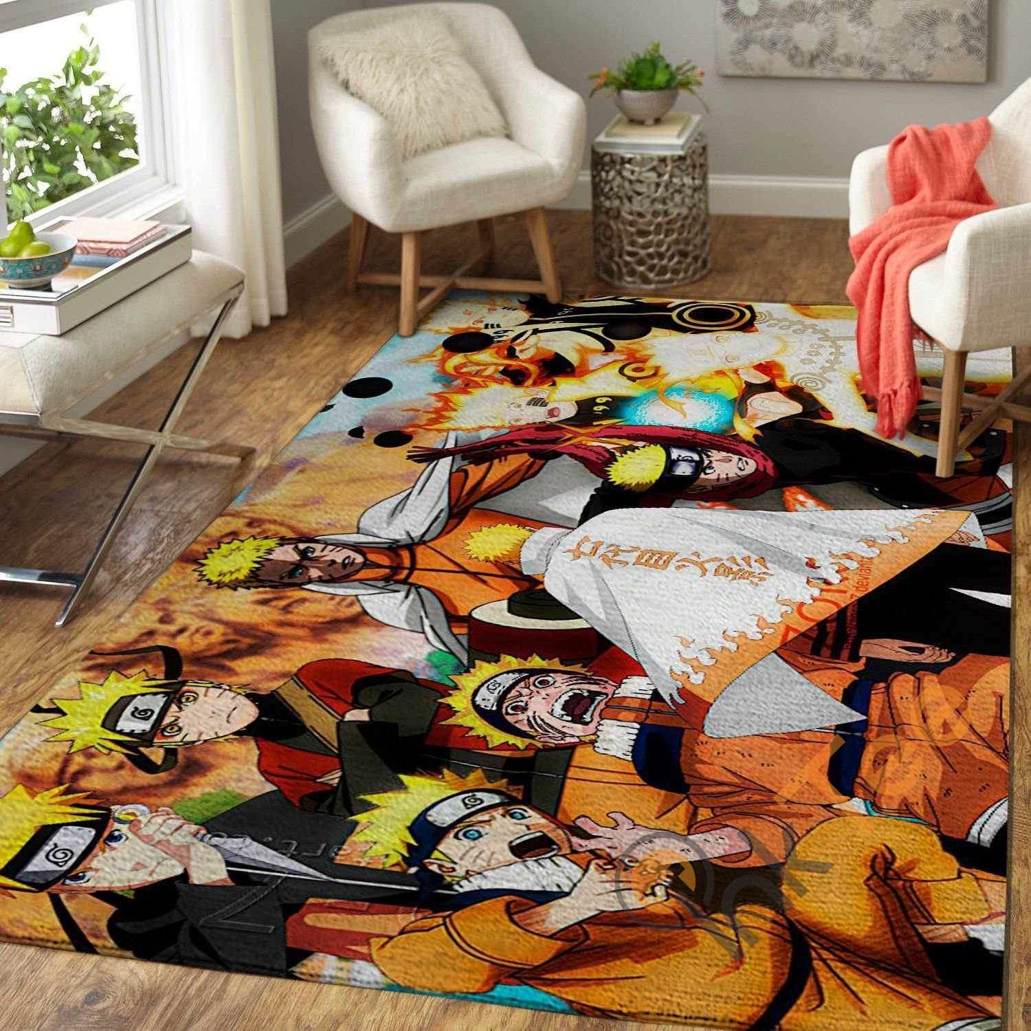 naruto All Forms Area Rug
