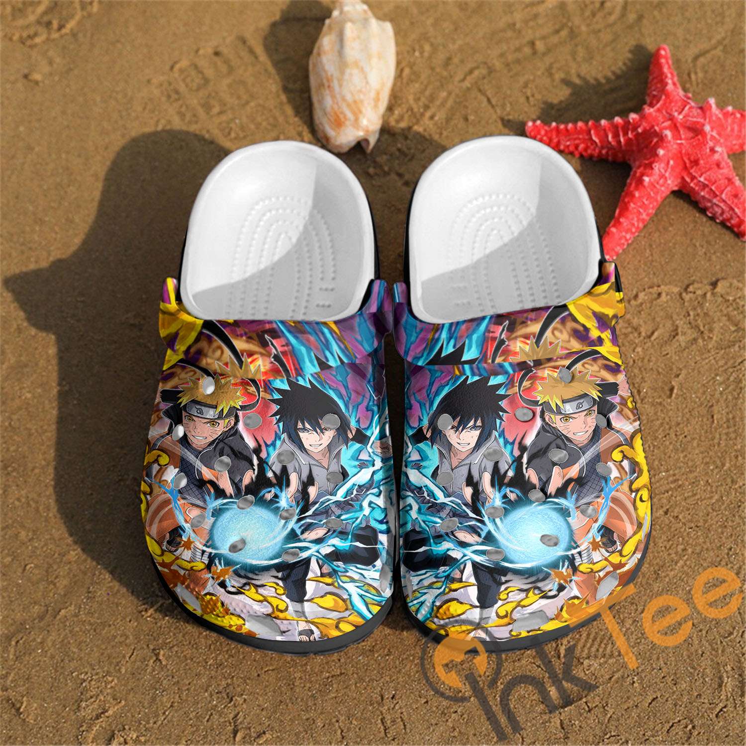 Naruto And Sasuke Anime Custom Best Seller Crocs Clog Shoes