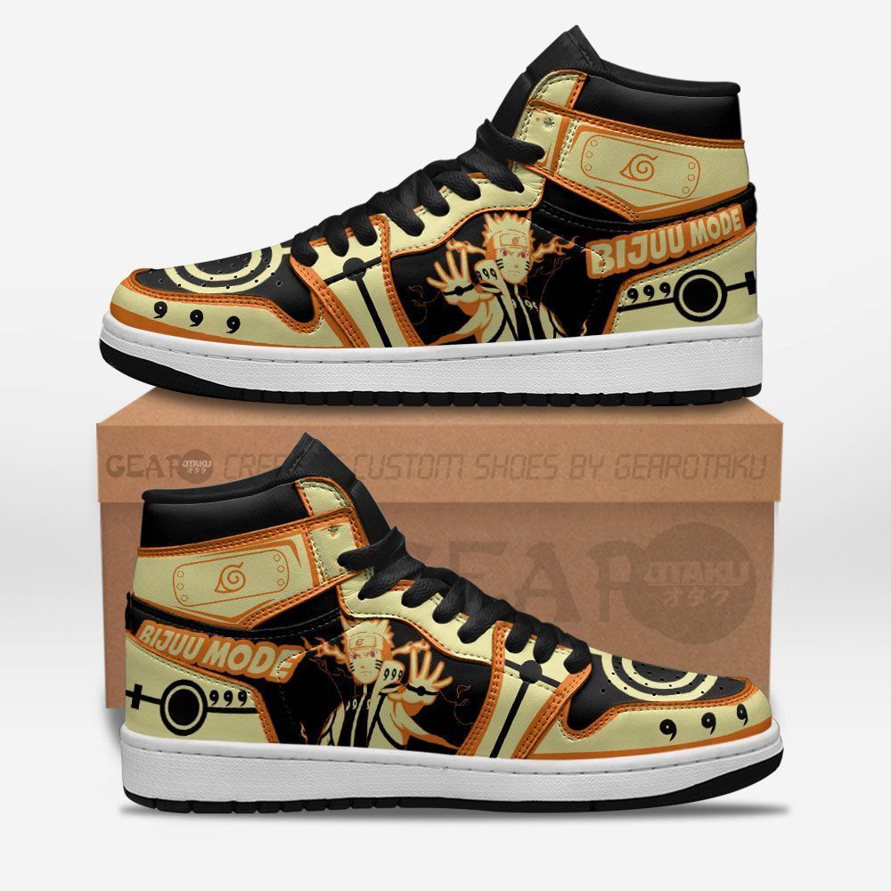 Naruto Bijuu Mode Jd Custom Anime Naruto For Fan Air Jordan Shoes