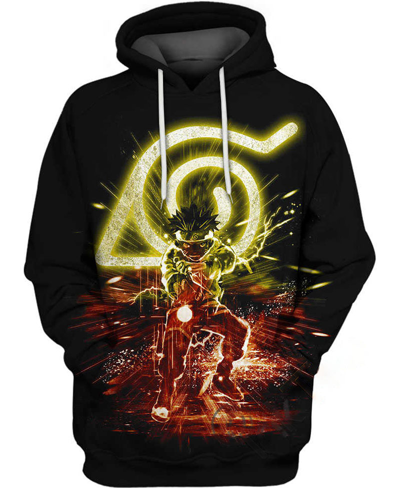 Naruto Hidden Leaf Hoodie 3D