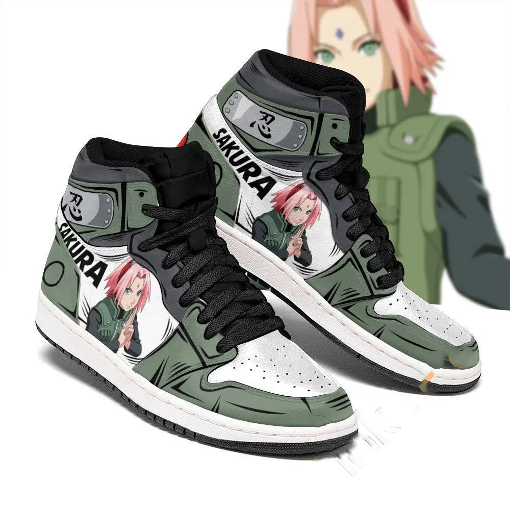 Naruto Sakura Haruno Uniform Costume Anime Amazon Air Jordan Shoes
