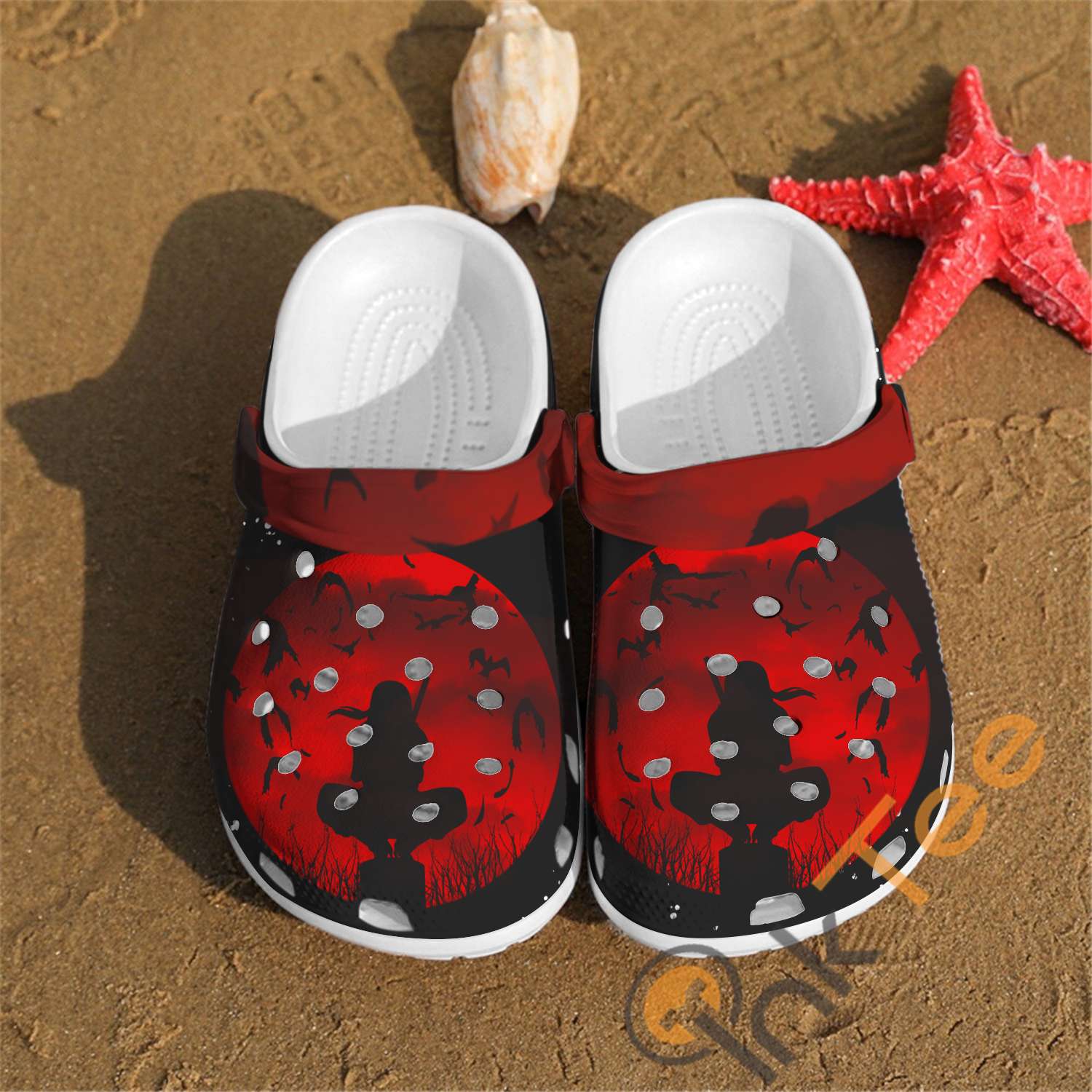 Naruto Uchiha Itachi Anime Art Crocs Clog Shoes