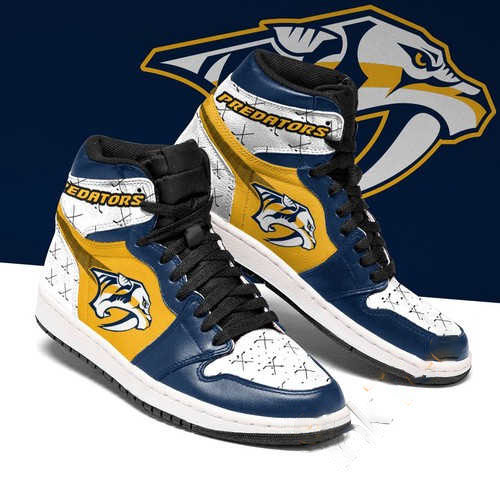 Nashville Predators High Top Jordan Custom Air Jordan Shoes