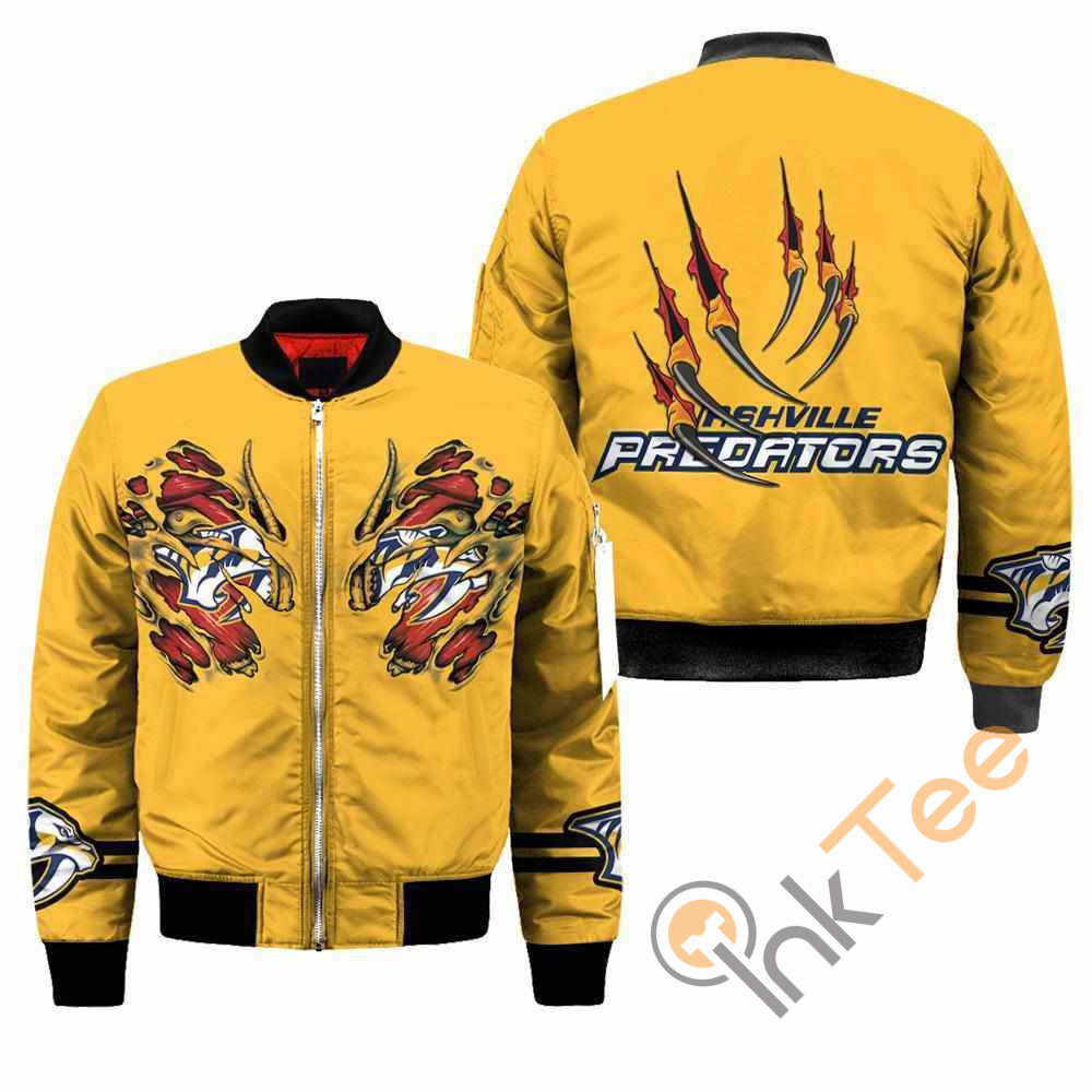 Nashville Predators NHL Claws Apparel Best Christmas Gift For Fans Bomber Jacket