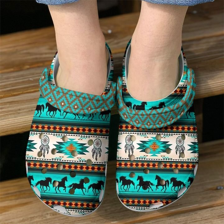 Native America American Pattern Crocs Clog Shoes