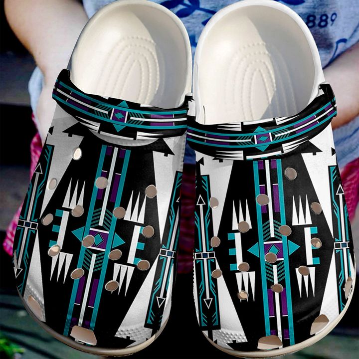 Native American Pattern Crocs Clog Shoes