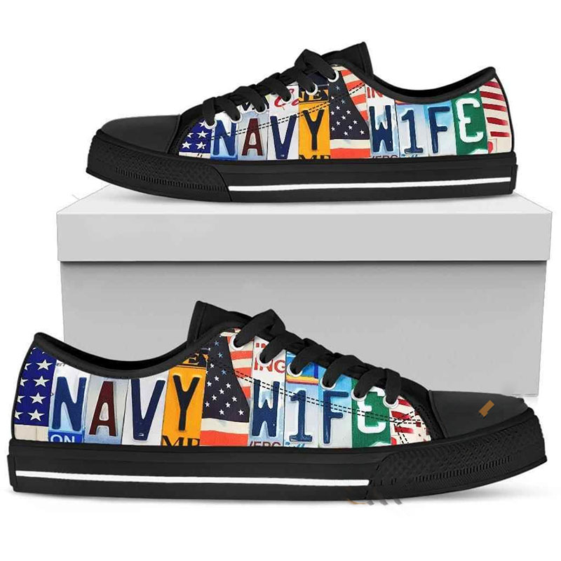 Navy Wife Low Top Shoes