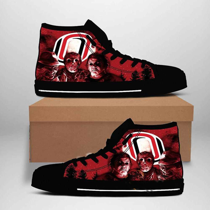 Nebraska Omaha Mavericks Ncaa High Top Shoes