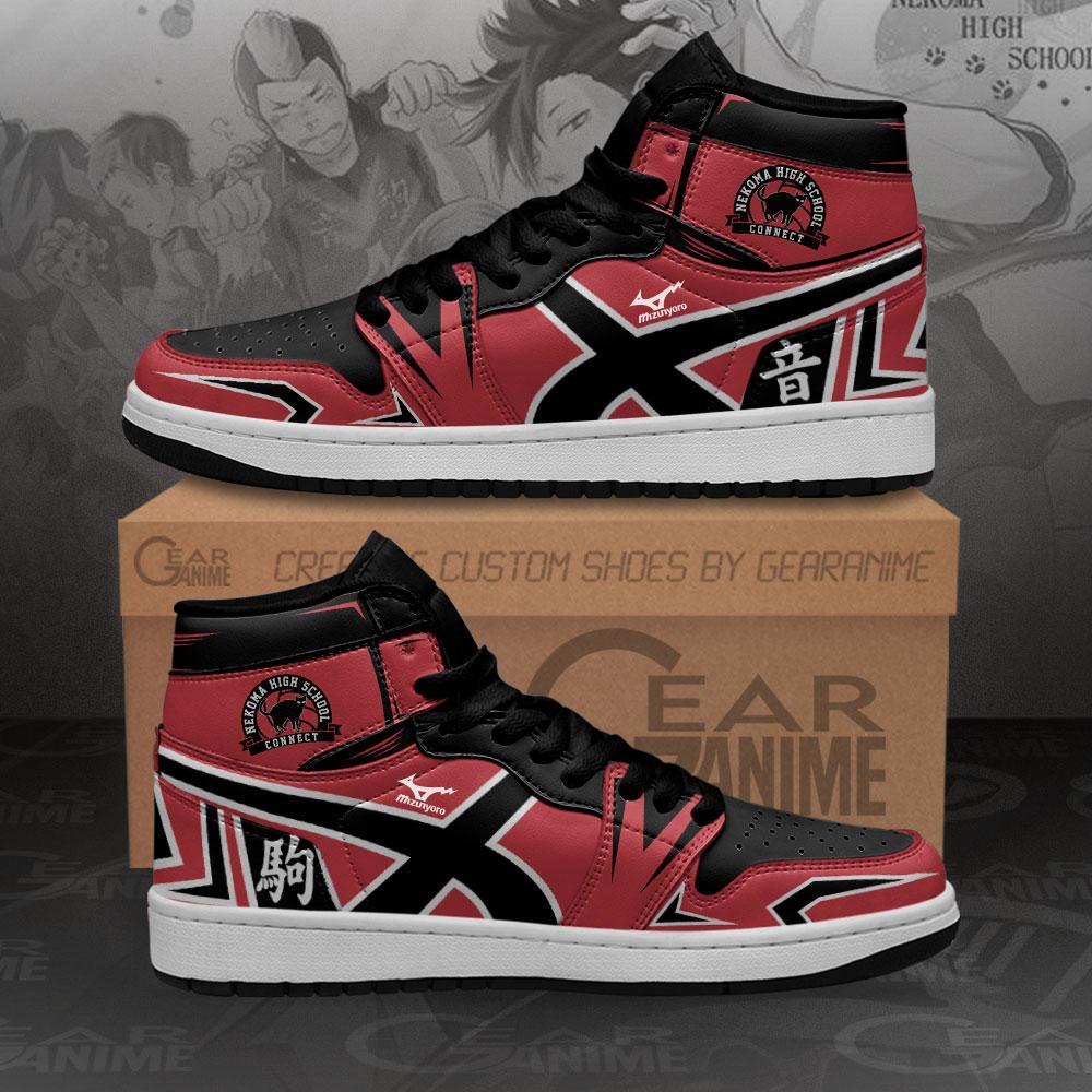Nekoma High Sneakers Haikyuu Anime Air Jordan Shoes
