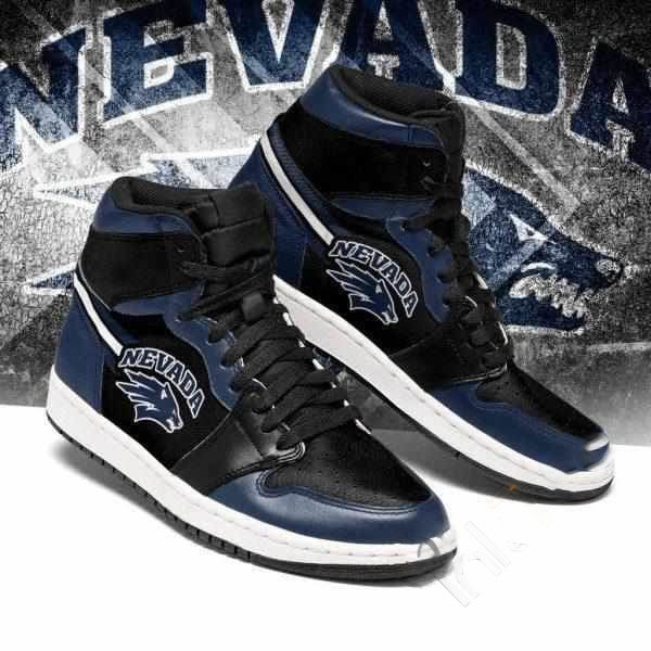 Nevada Wolf Pack Ncaa Custom Air Jordan Shoes