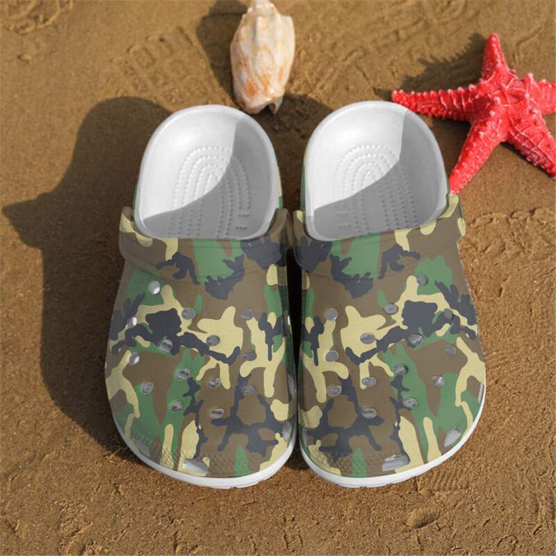 New Camo Crocs Clog Shoes