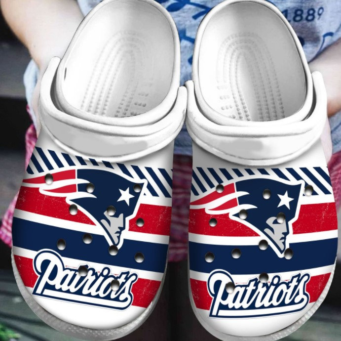 New England Patriots Crocs Clog Shoes