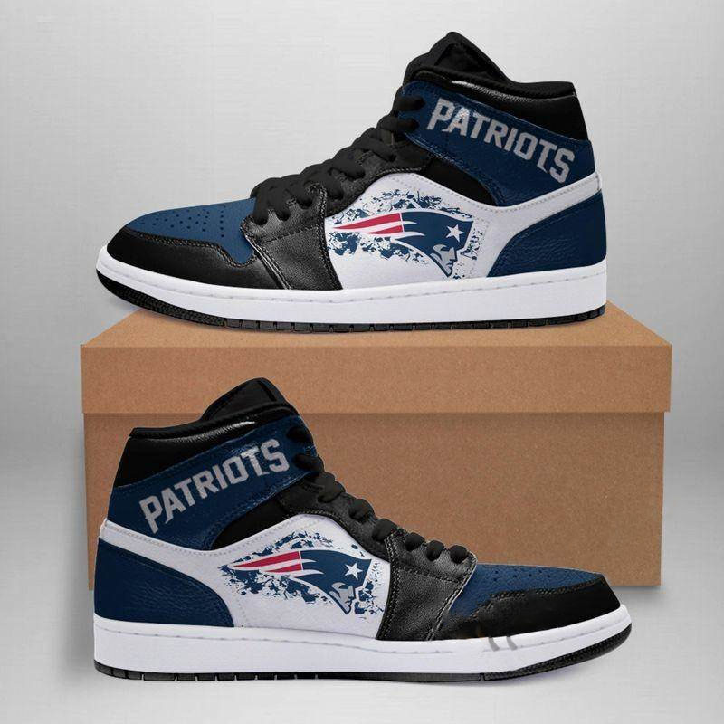 New England Patriots Nfl Custom Air Jordan Shoes