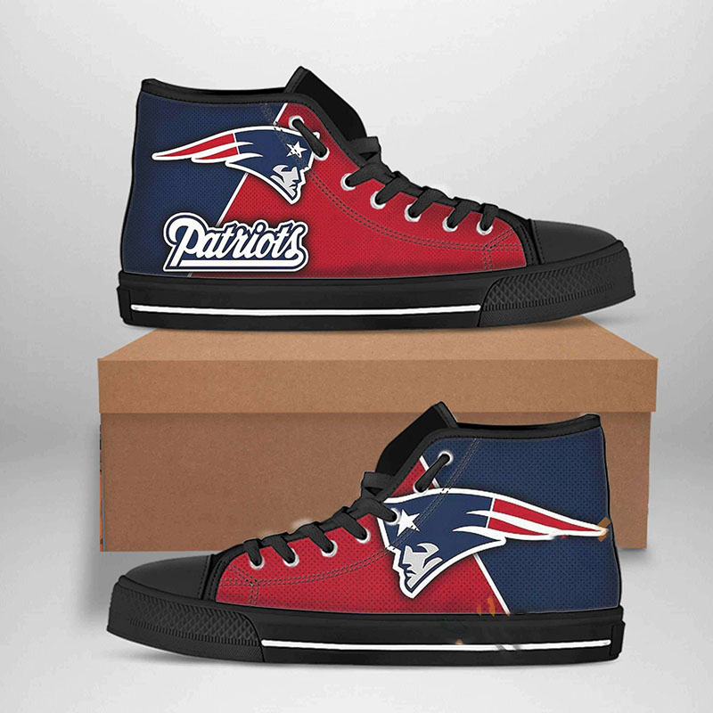 New England Patriots Nfl Football High Top Shoes