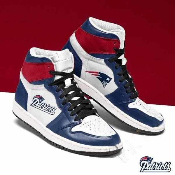 New England Patriots Nfl Football Custom Air Jordan Shoes