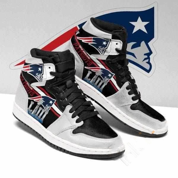New England Pattriots Nfl Football Custom Air Jordan Shoes