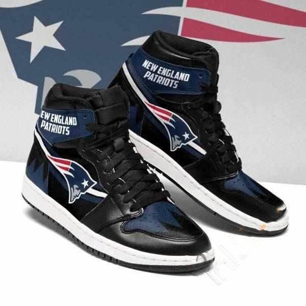 New England Pattriots Nfl Football Custom Air Jordan Shoes