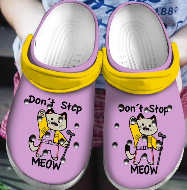New Freddie Mercury Cat Don’t Stop Meow Crocs Clog Shoes