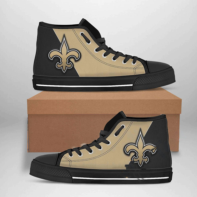 New Orleans Saints Nfl Football High Top Shoes