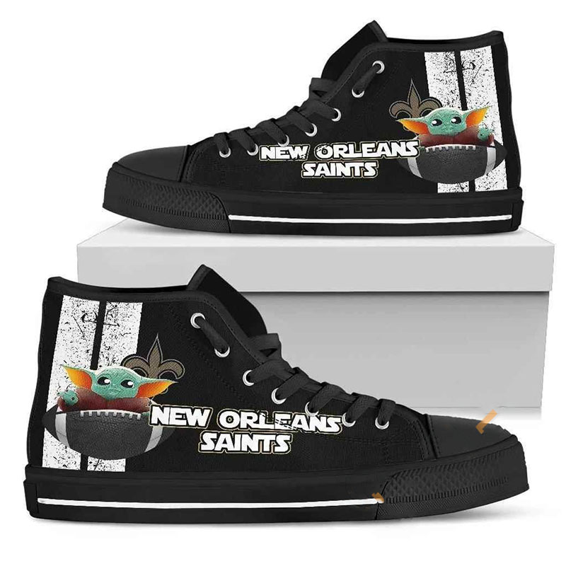 New Orleans Saints Nfl Football High Top Shoes