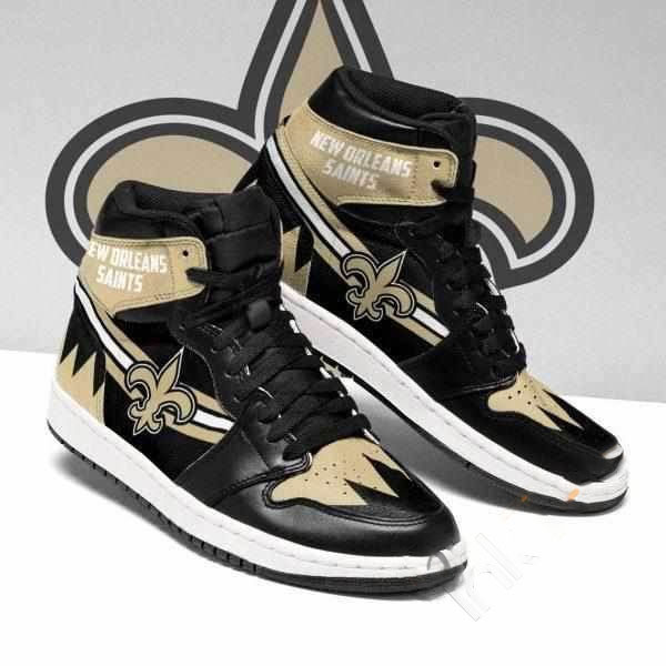 New Orleans Saints Nfl Football Custom Air Jordan Shoes